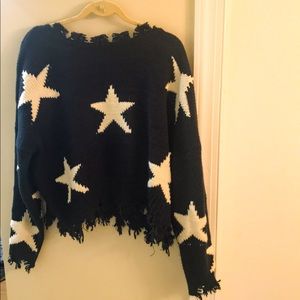 Fridged star sweater